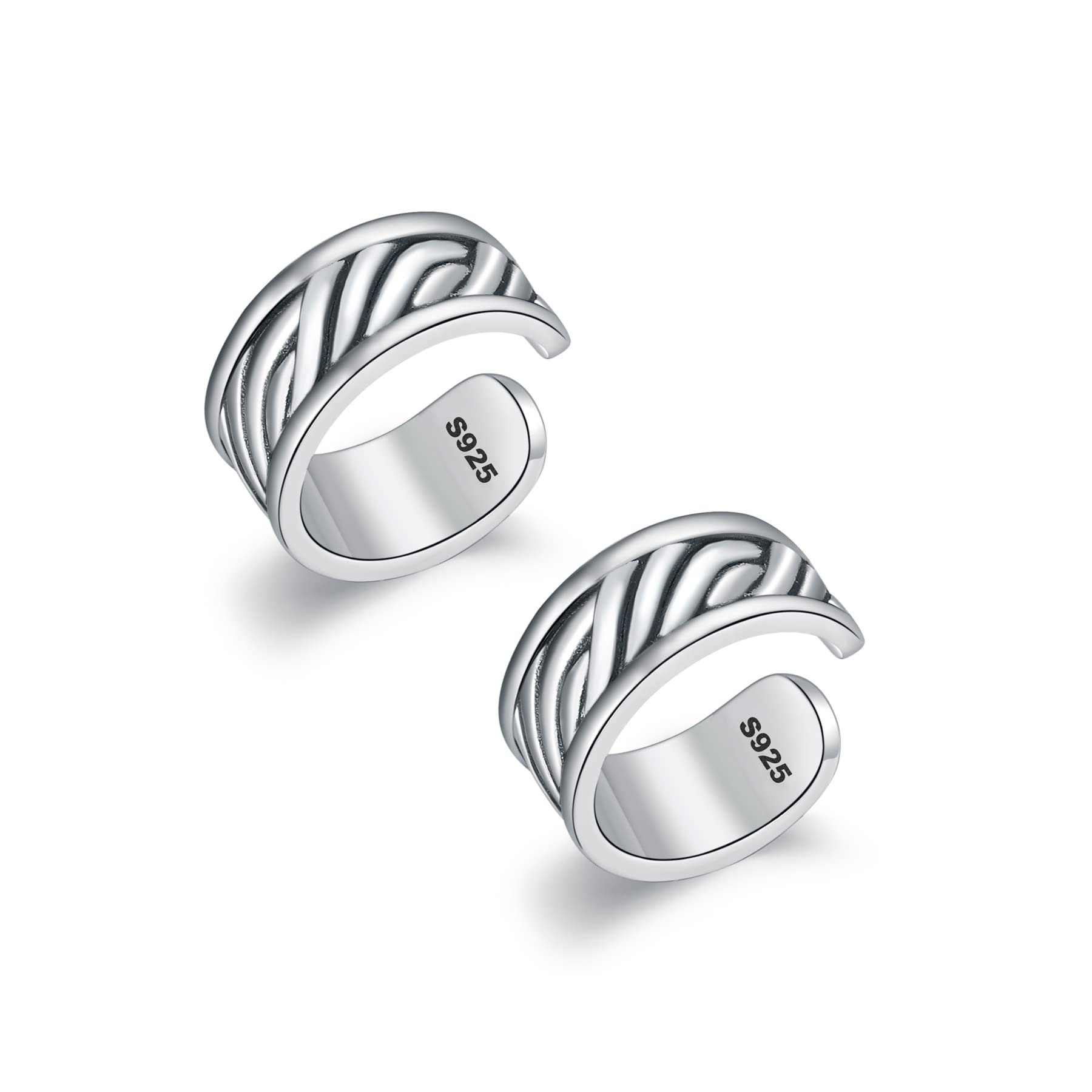 CHIC & ARTSY Orecchini Ear Cuff Orecchini in argento Cuff Wrap Orecchini con cartilagine Piccoli orecchini a clip non forati Gioielli per donne