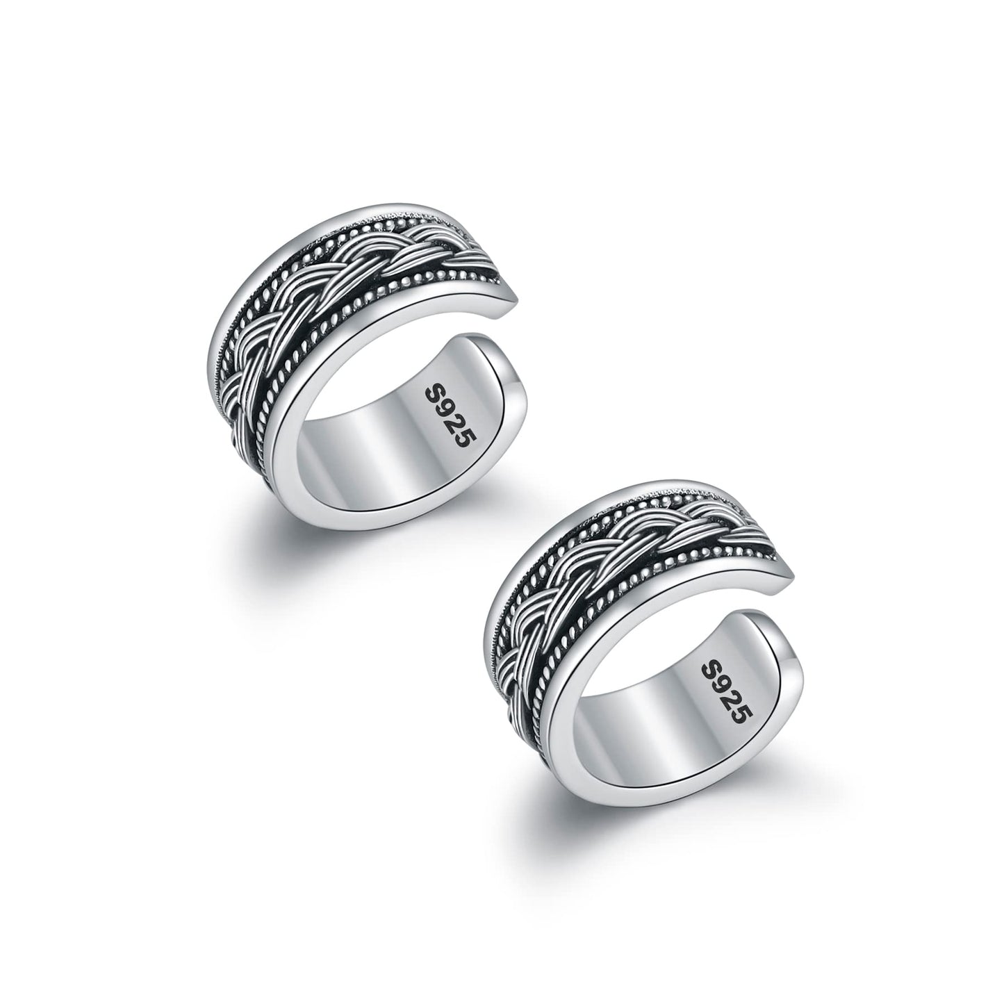 CHIC & ARTSY Orecchini Ear Cuff Orecchini in argento Cuff Wrap Orecchini con cartilagine Piccoli orecchini a clip non forati Gioielli per donne