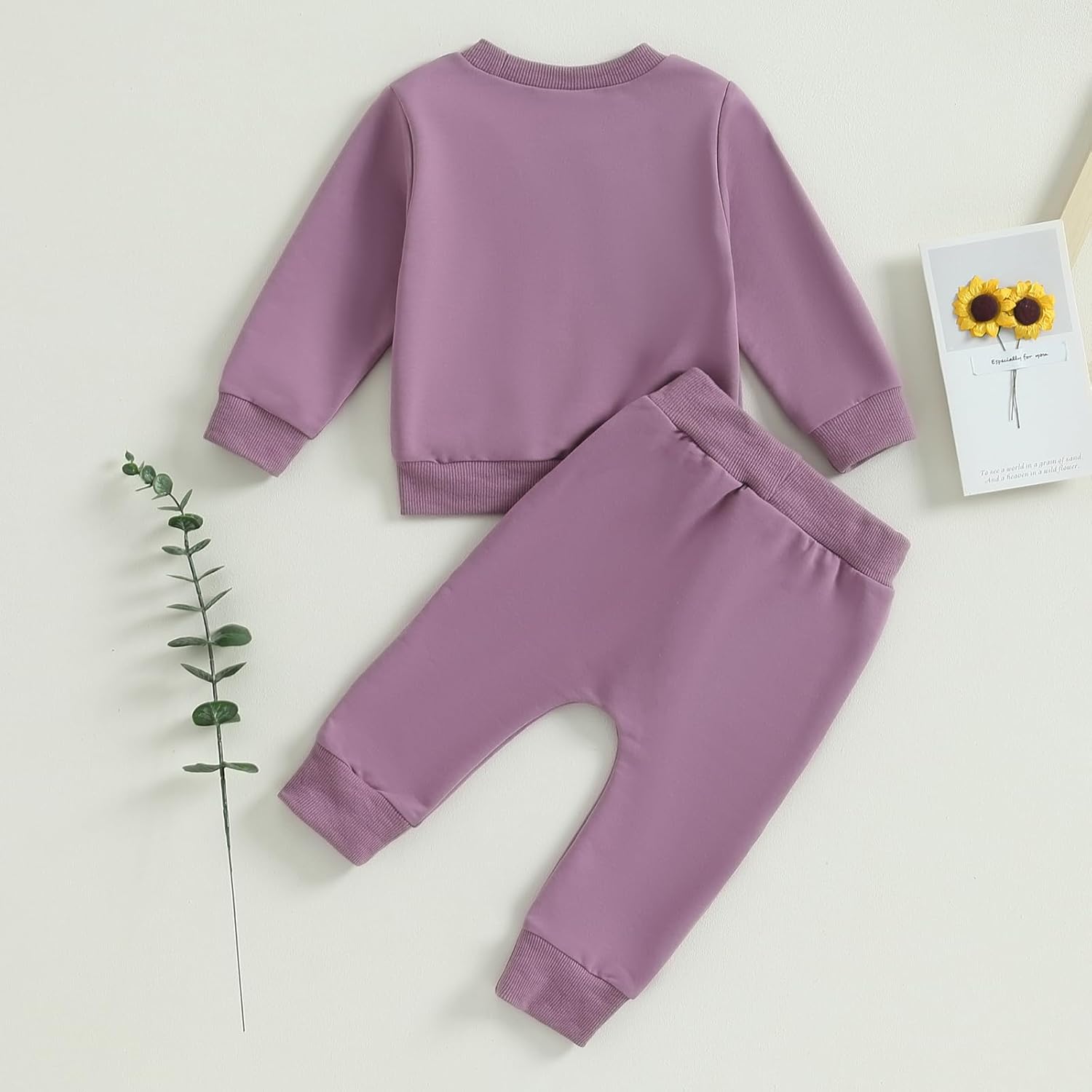 Vestiti per Bambina Felpa Manica Lunga+ Pantaloni Due Pezzi Completini Bimba Daddy's Girl Set di Tuta Carina per Bambine