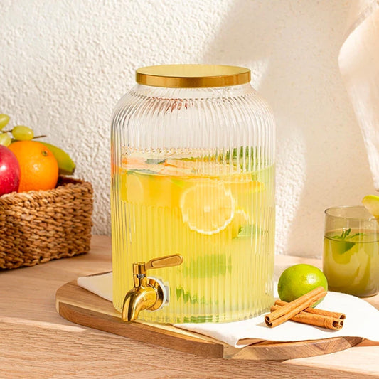 Dispenser con rubinetto, Fontana Di Vetro Per Bevande Dispenser per detersivi con capacità di 5L