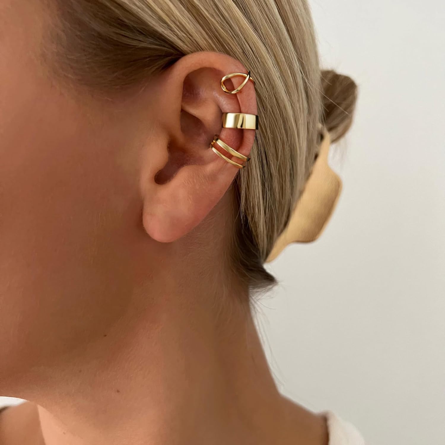 CHIC & ARTSY Orecchini Ear Cuff Orecchini in argento Cuff Wrap Orecchini con cartilagine Piccoli orecchini a clip non forati Gioielli per donne