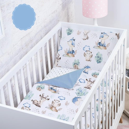 Baby Safe Copripiumino Lettino Neonato 120 x 90 cm copripiumino culla 100% cotone biologico Certificato OEKO-TEX lenzuola letto singolo bambino set biancheria da letto Cactus