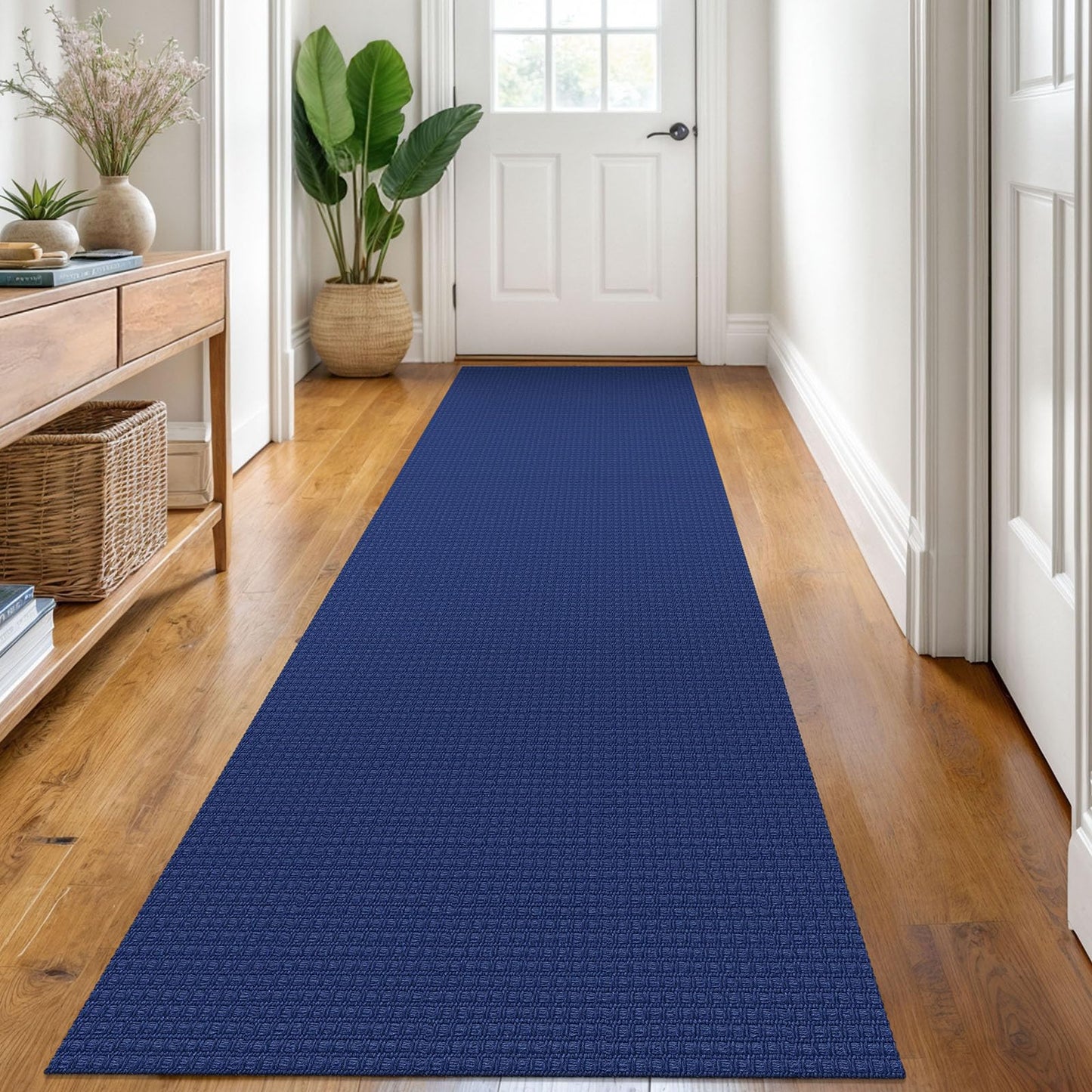 KOZYFLY Tappeto a righe bianche e nere, 60 x 90 cm, in cotone, lavabile, per interni ed esterni, per portico, cucina, fattoria