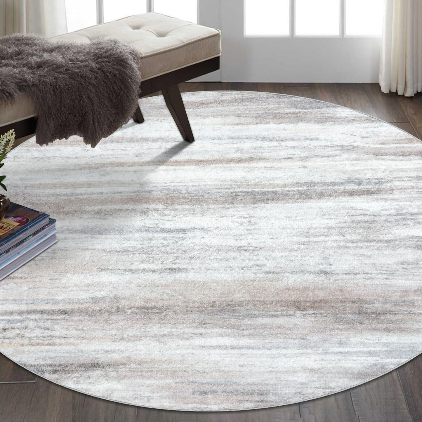 KOZYFLY Tappeto a righe bianche e nere, 60 x 90 cm, in cotone, lavabile, per interni ed esterni, per portico, cucina, fattoria