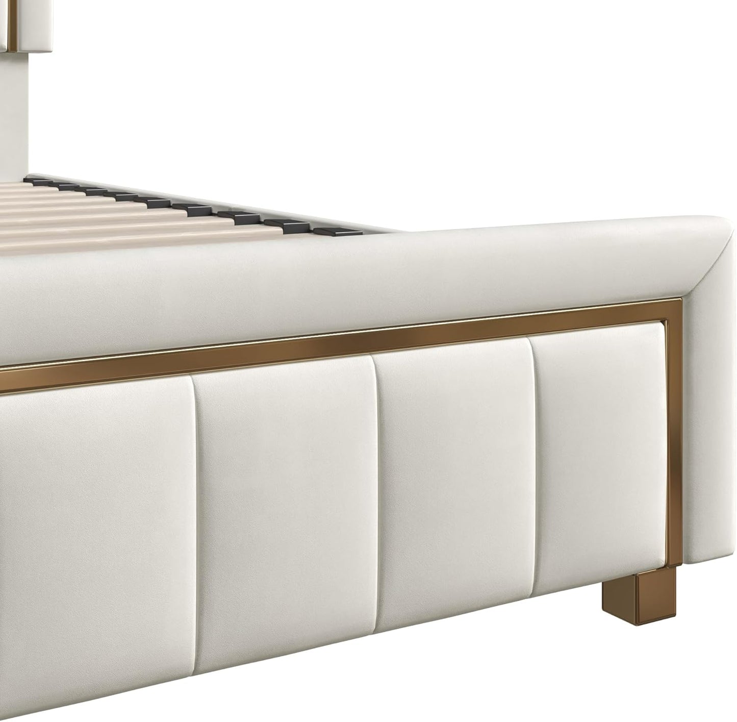 Letto baule 160 x 200 con rete, letto imbottito in velluto con letto matrimoniale, telaio letto imbottito con contenitore letto imbottito per adulti (Beige-B, 160 x 200 cm)
