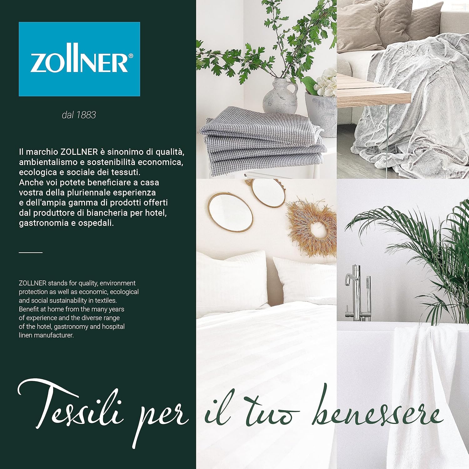 Tovaglia elegante in 140x240 cm (dopo il primo lavaggio) - Copritavola robusto e di lunga durata in cotone - lucentezza di seta con bordatura - lavabile a 95°C - bianca