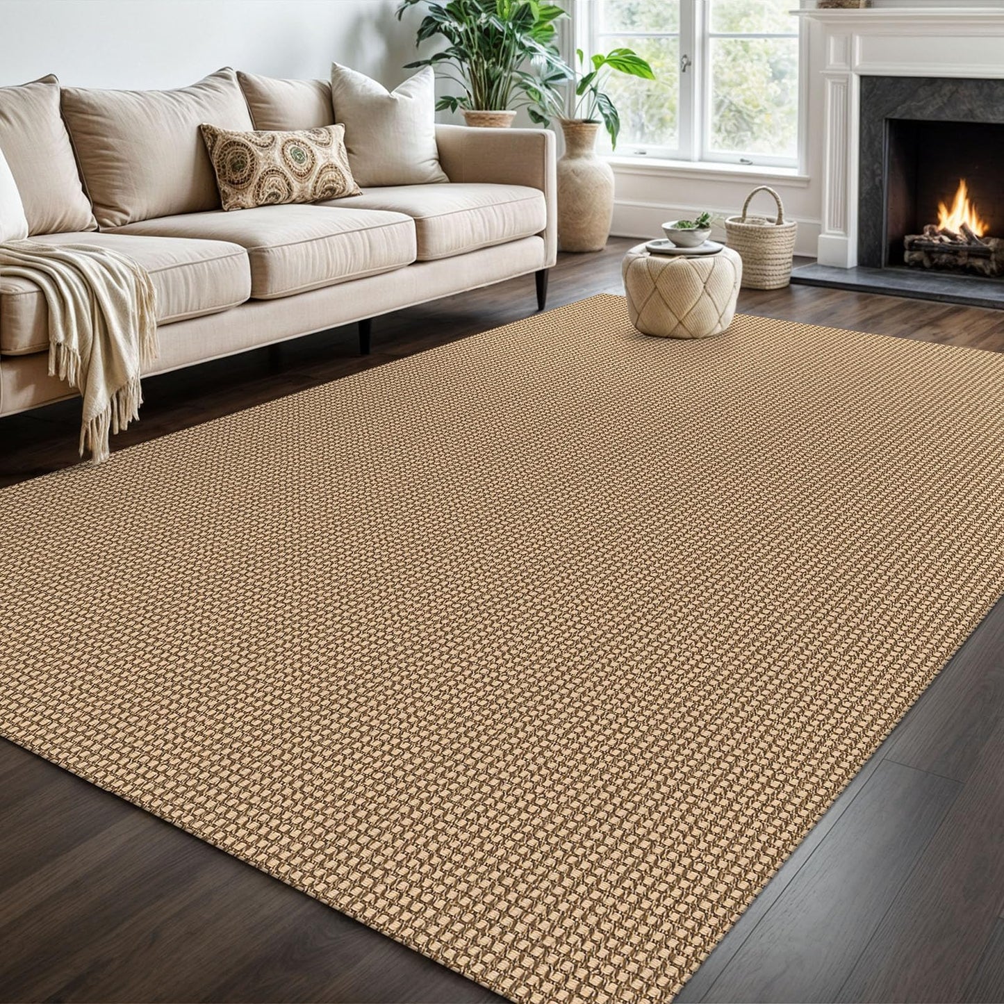 KOZYFLY Tappeto a righe bianche e nere, 60 x 90 cm, in cotone, lavabile, per interni ed esterni, per portico, cucina, fattoria