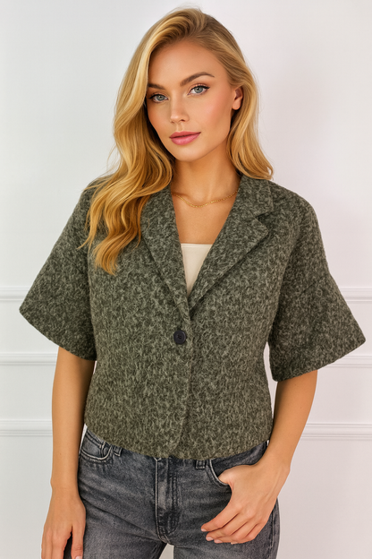 Giacca Bouclé Old Money – Eleganza Morbida in Taglia Unica