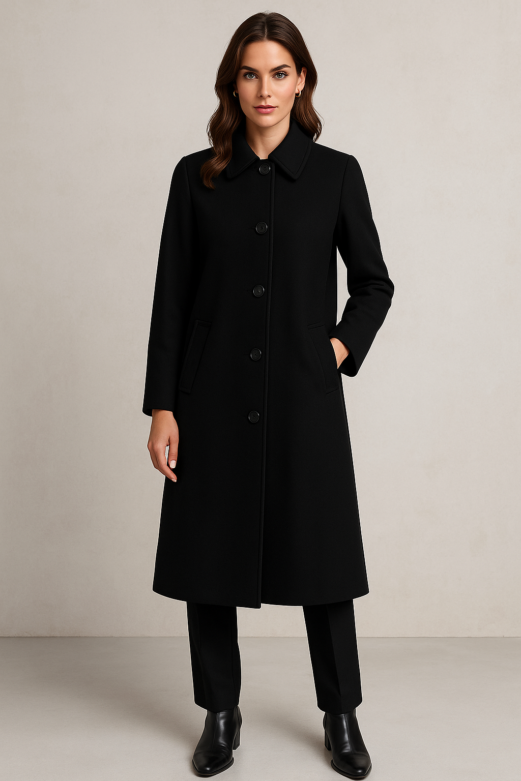 Trench foderato Monopetto