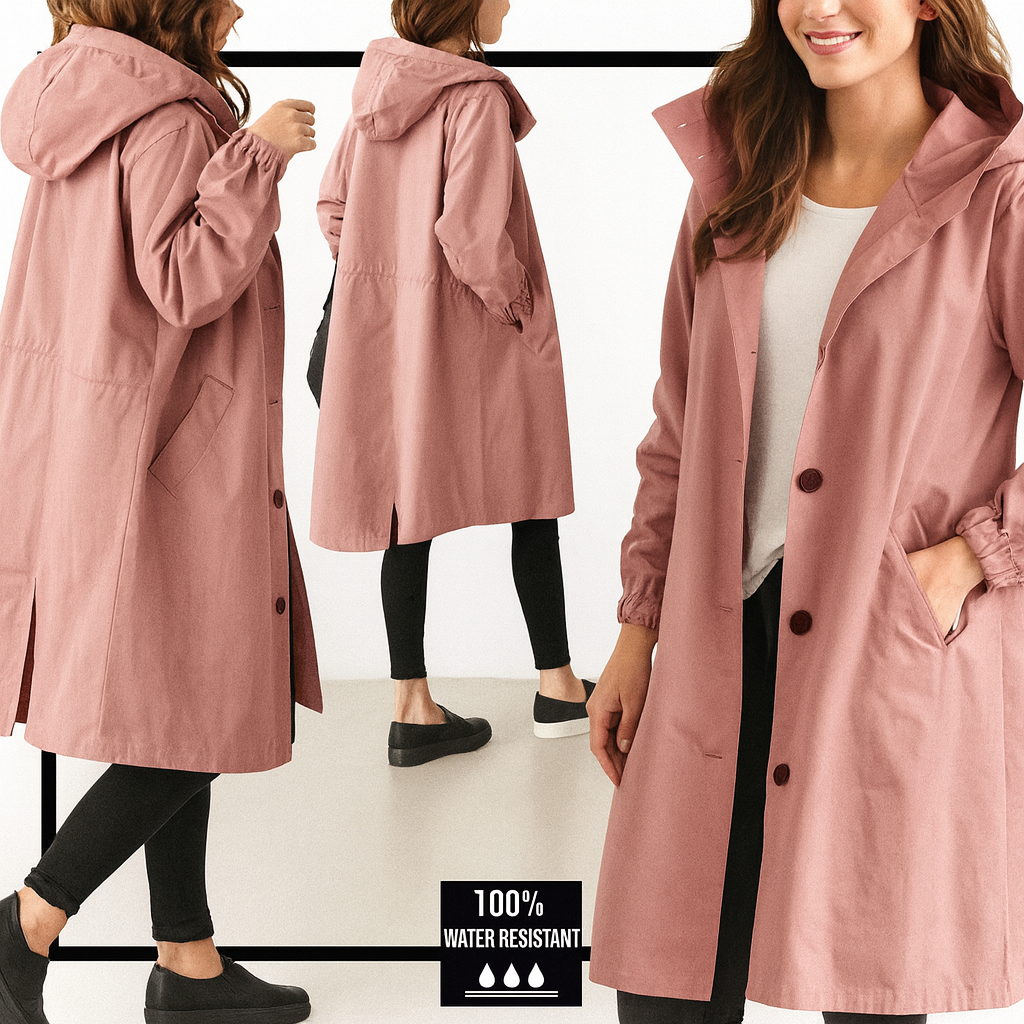 Trench Donna Lungo con Cappuccio – Eleganza e Comfort in Ogni Giornata