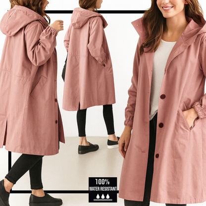 Trench Donna Lungo con Cappuccio – Eleganza e Comfort in Ogni Giornata