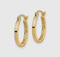 Orecchini in oro con taglio diamante