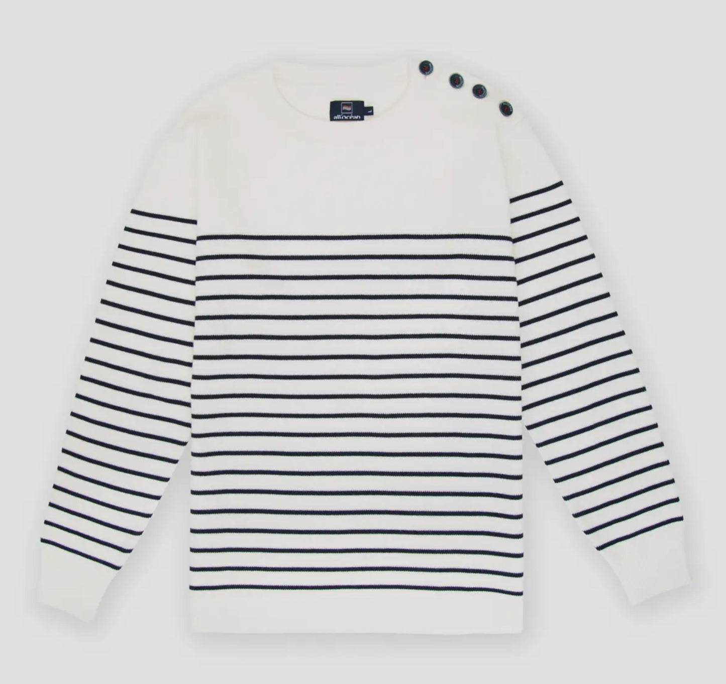 Maglione Righe e bottoni