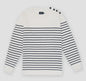 Maglione Righe e bottoni