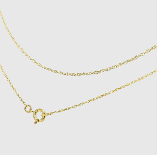 Catena in oro massiccio 10ct 0,5mm