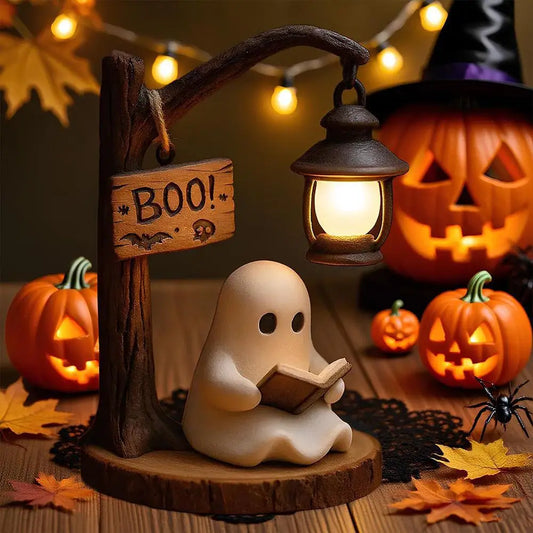 Decorazione fantasma con lampione