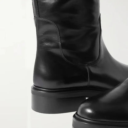 Stivale cavallerizza elegante in vera pelle