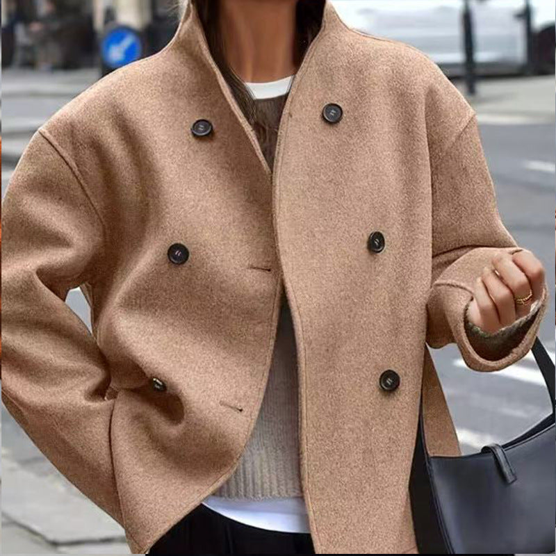 Giacca donna in panno con doppio bottone