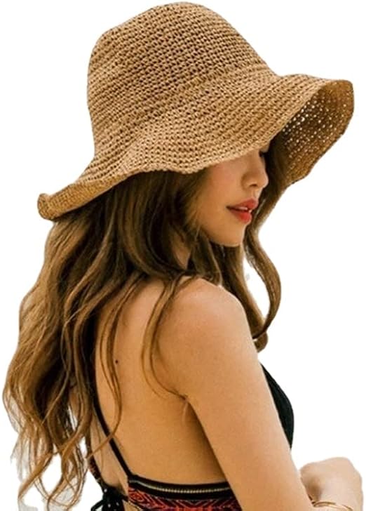 Cappello di Paglia Pieghevole da Donna