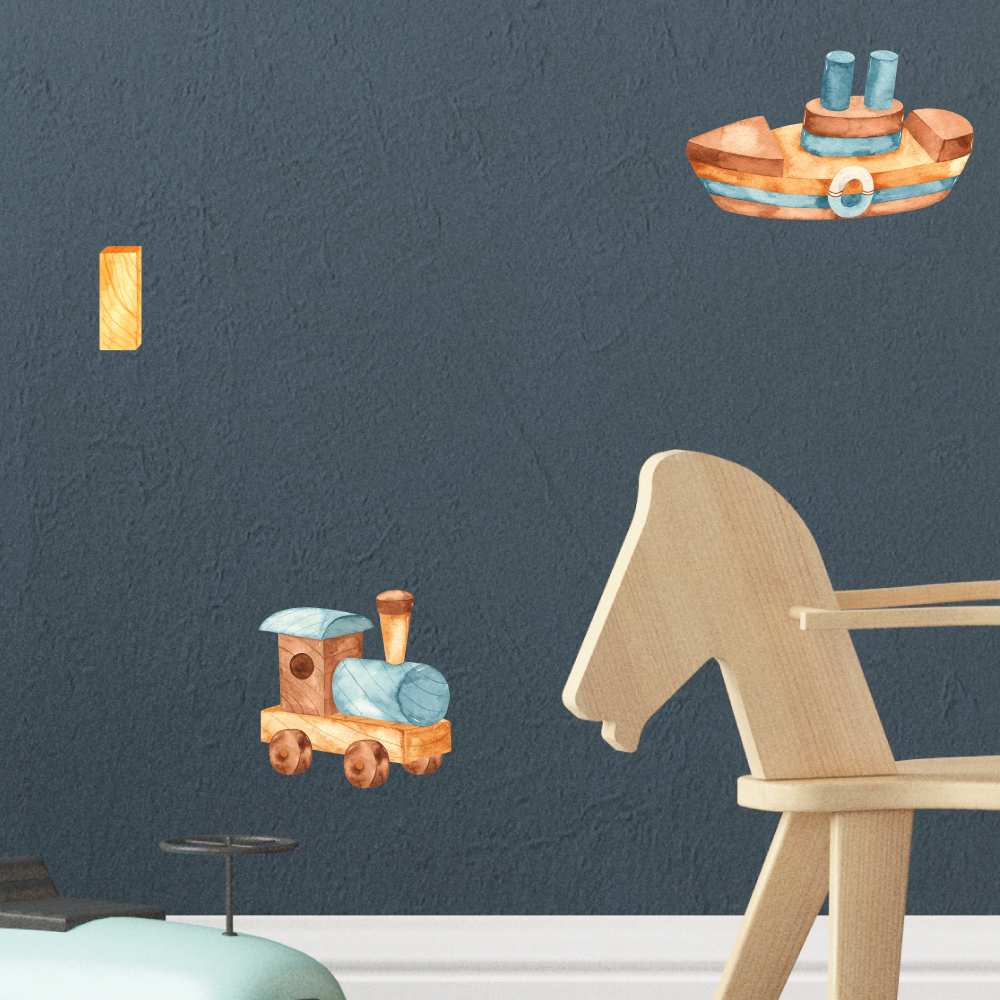 Wall Stickers - Giocattoli di legno