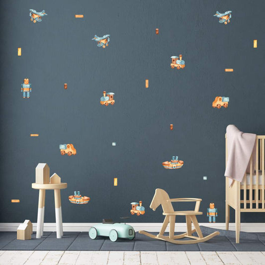Wall Stickers - Giocattoli di legno